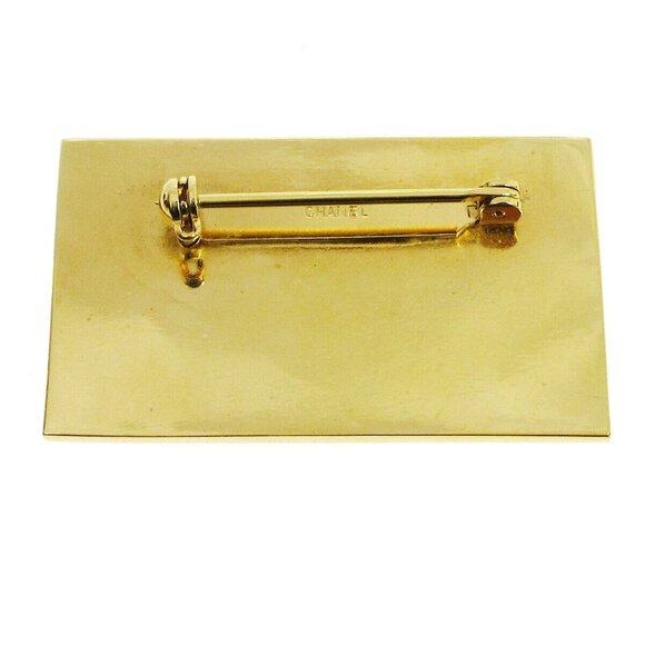 Chanel Plate Brooch Pin Gold - Picture 8 of 8